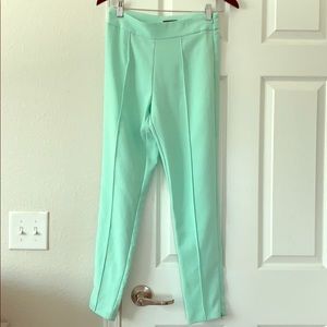 Mint Straight Leg Slacks